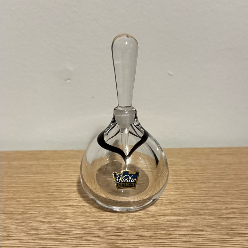 Kosta Boda Clear Glass Perfume Bottle